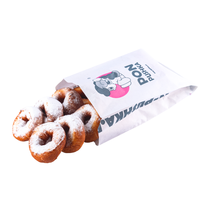 Пончики-пакет напудренных