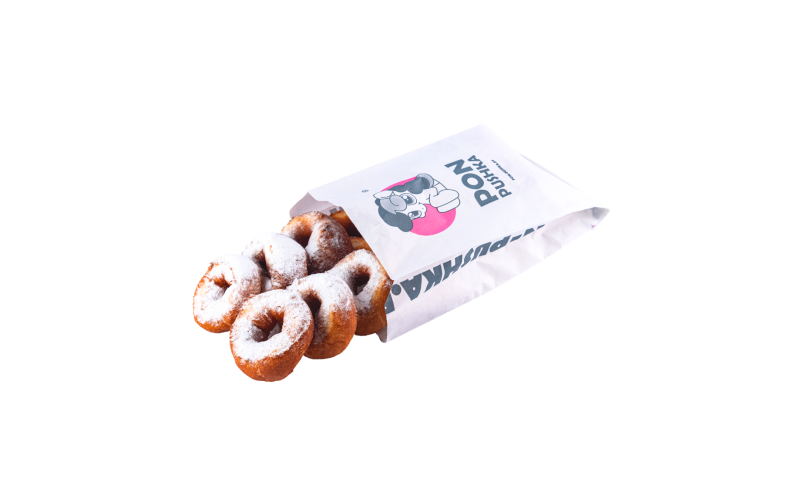 Пончики-пакет напудренных