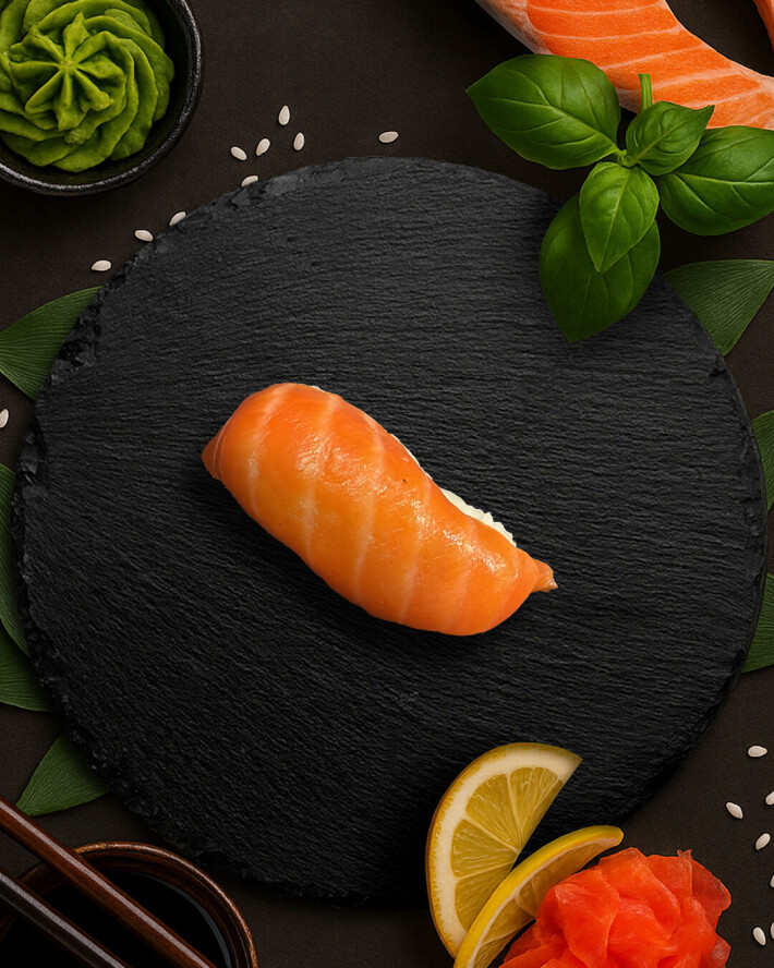 Нигири с лососем