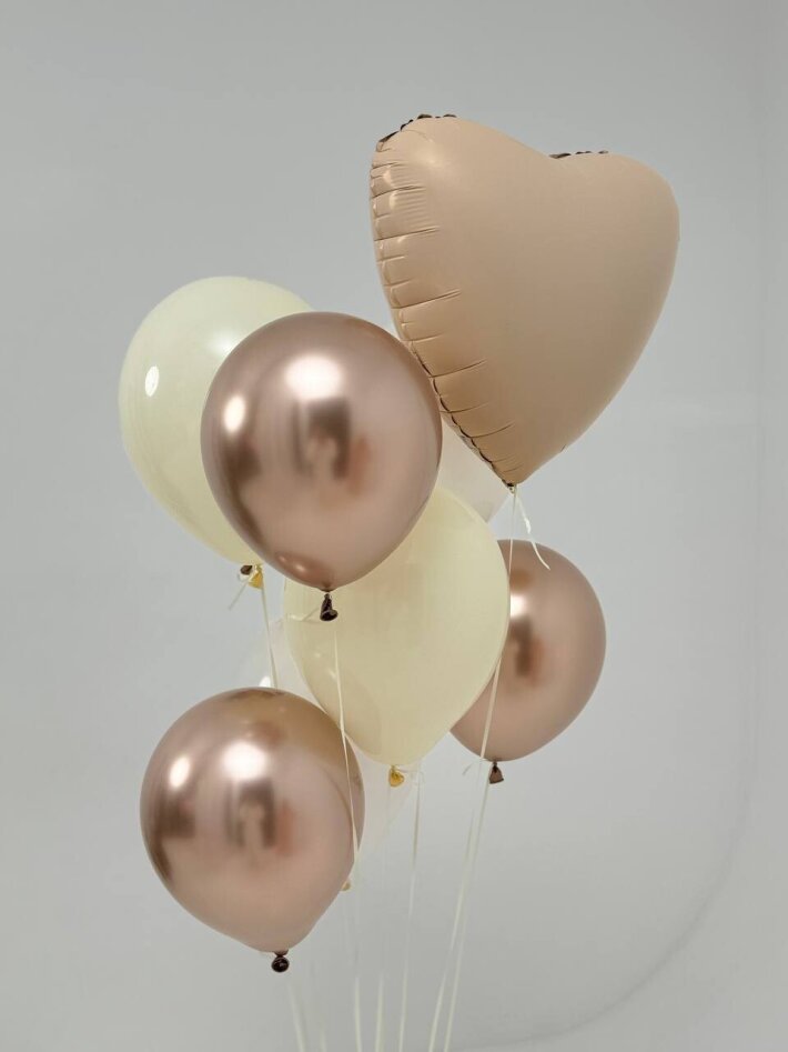 Сет из шаров «Бежевое золото»