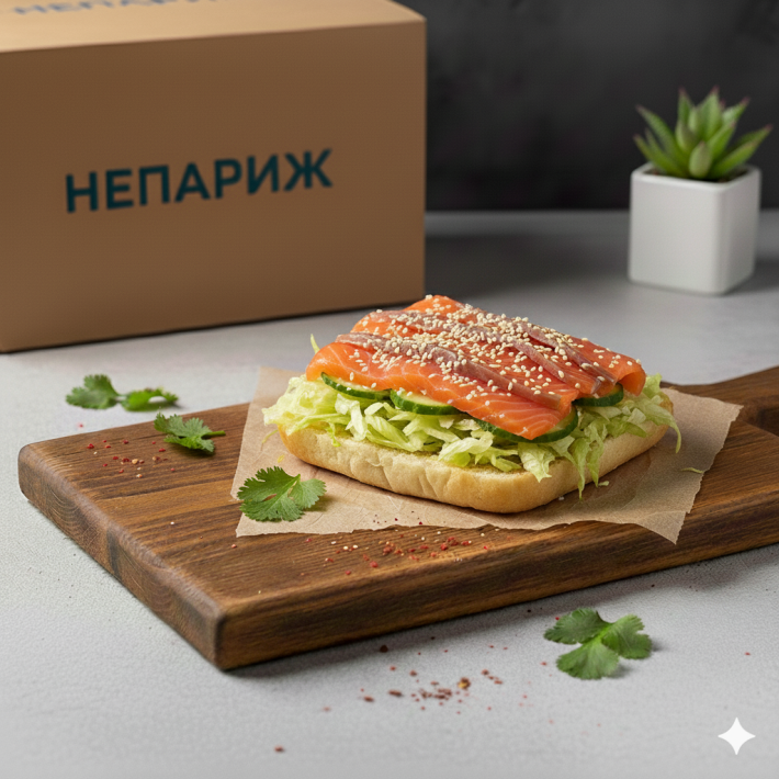 Тост с рыбкой