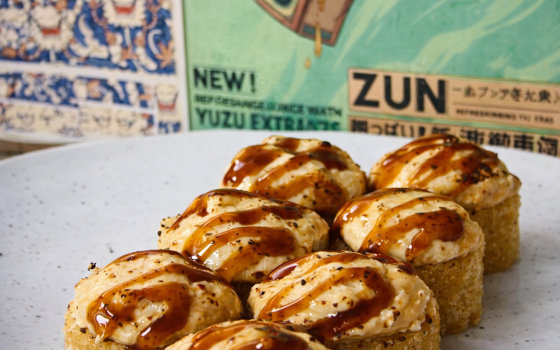 Ролл запечённый с угрём hot