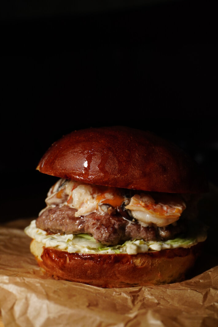 Бургер «Meat & Shrimp»