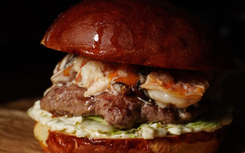 Бургер «Meat & Shrimp»