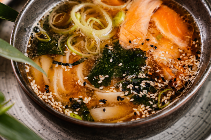 Суп «Суимоно с лососем»