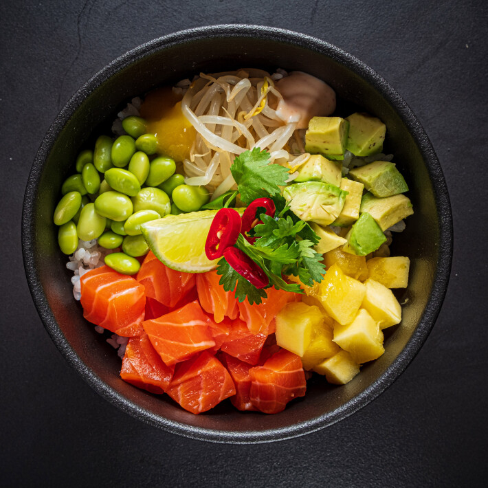 Поке с лососем