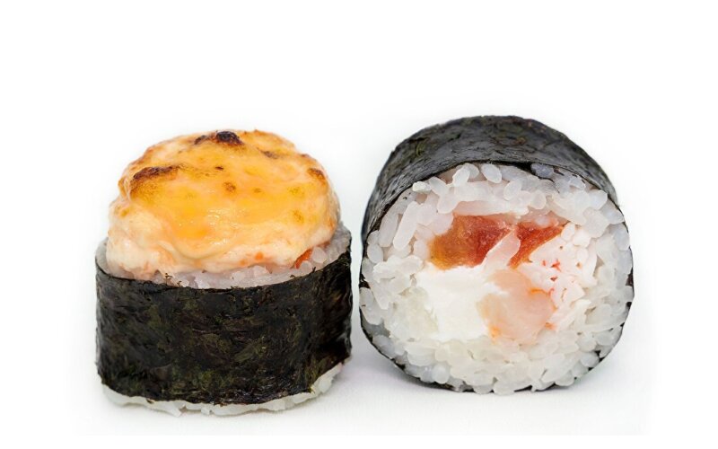 Запечённый ролл «Креветка с томатом»