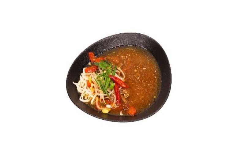 Суп «Азиатский» с говядиной и лапшой удон