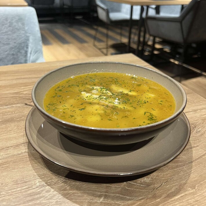 Суп картофельный с машем и птицей