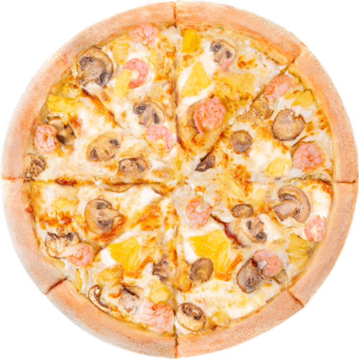 Креветки с ананасами