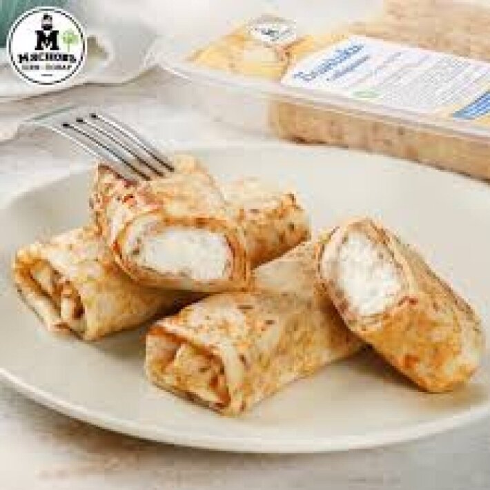 Блинчики с творогом( со сметаной )3 шт