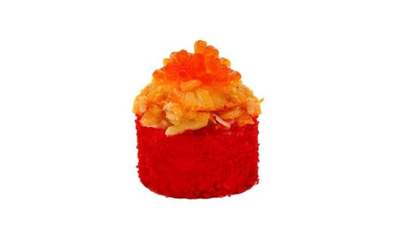 Запеченный ролл с крабом