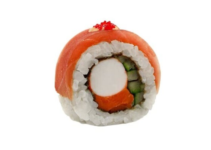 Ролл с тунцом и лососем