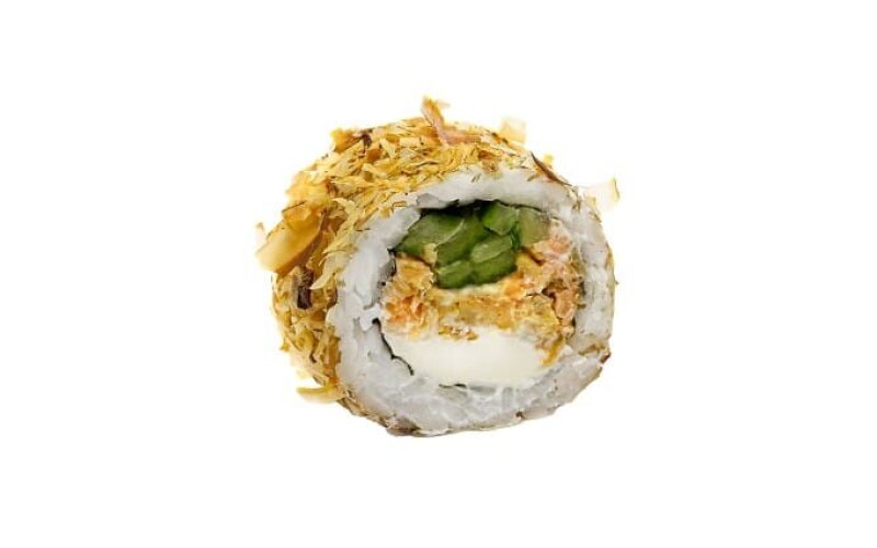 Бонито с жареным лососем