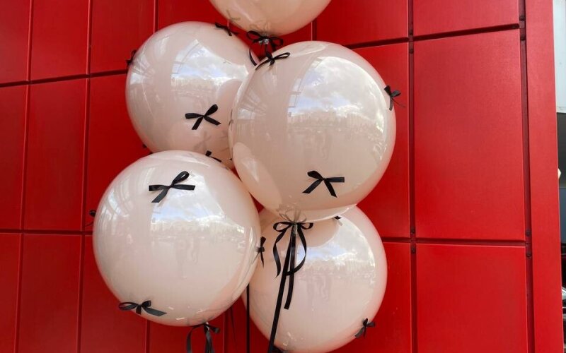 Фонтан из 5 стеклянных шаров-гигантов 50 см