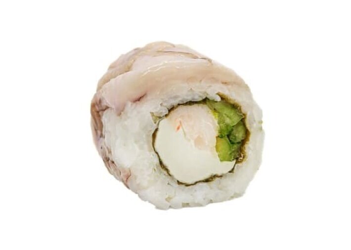 Ролл с креветкой и осьминогом
