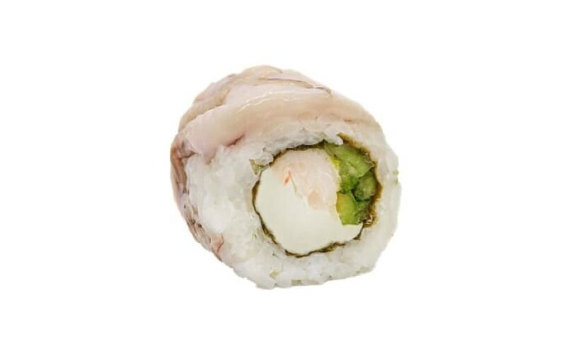 Ролл с креветкой и осьминогом