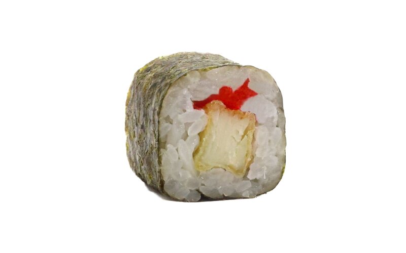 Мини ролл с жареным морским окунем