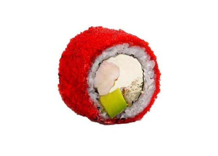 Ролл с угрём и креветкой