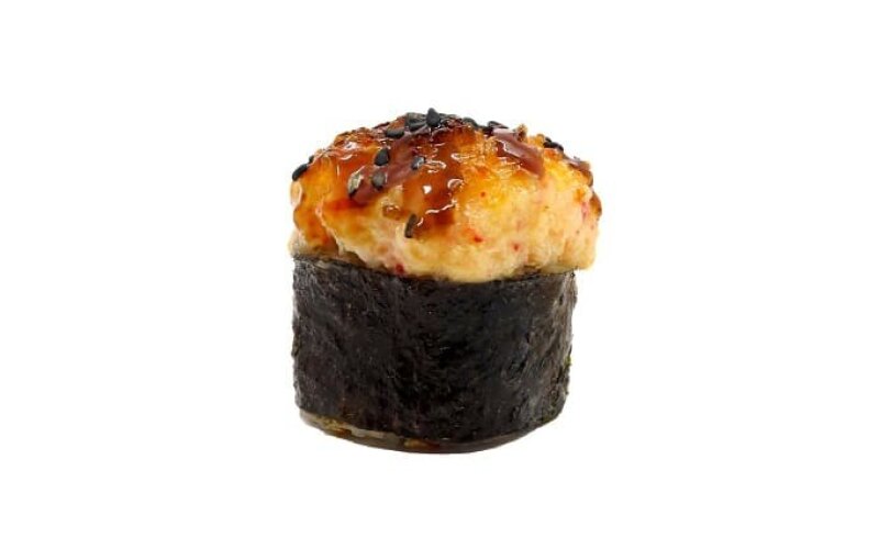 Запечённый ролл с лососем