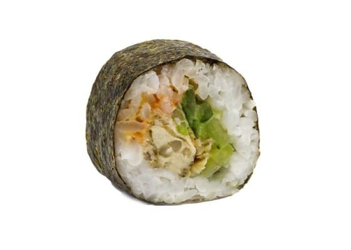 Ролл с мидиями и огурцом