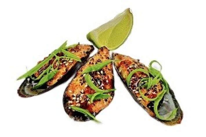 Мидии запечённые острые