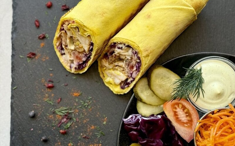 Шаурма «Острая» с курицей