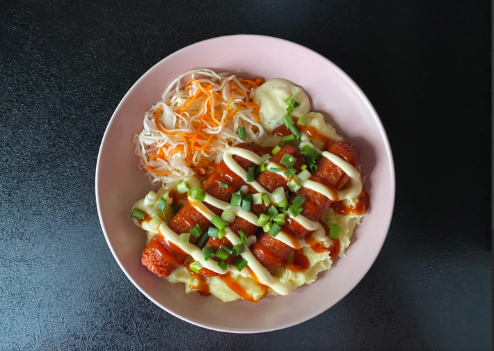 Сосиски с гарниром