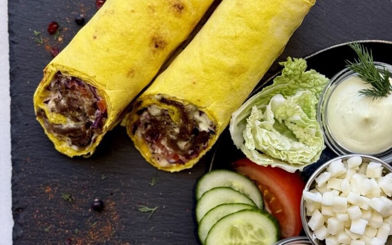 Шаурма «Цезарь» с говядиной