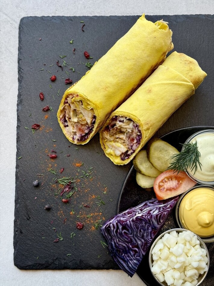 Шаурма «Сырная» с курицей