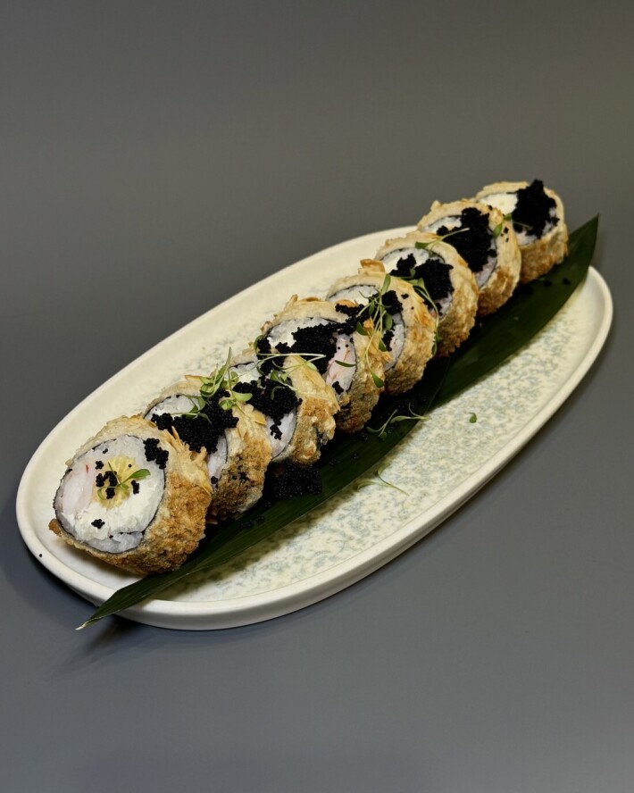 Темпура с креветкой и бэйби кукурузой