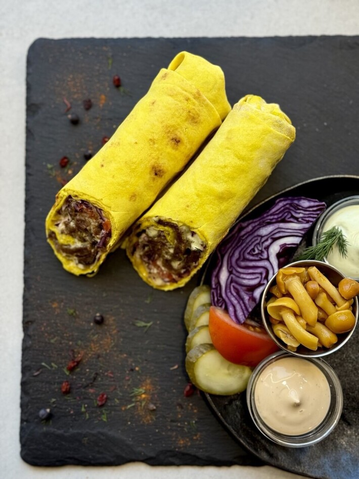 Шаурма «Грибная» с говядиной