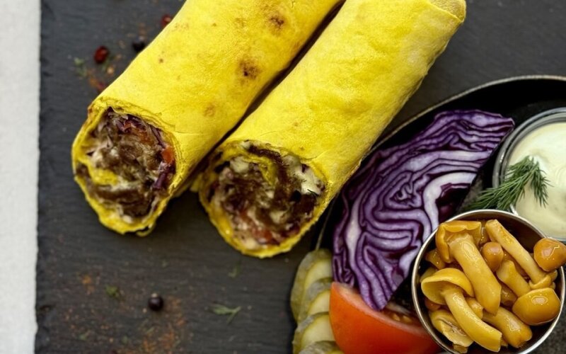 Шаурма «Грибная» с говядиной