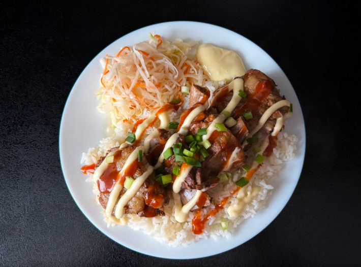 Рёбрышки с гарниром