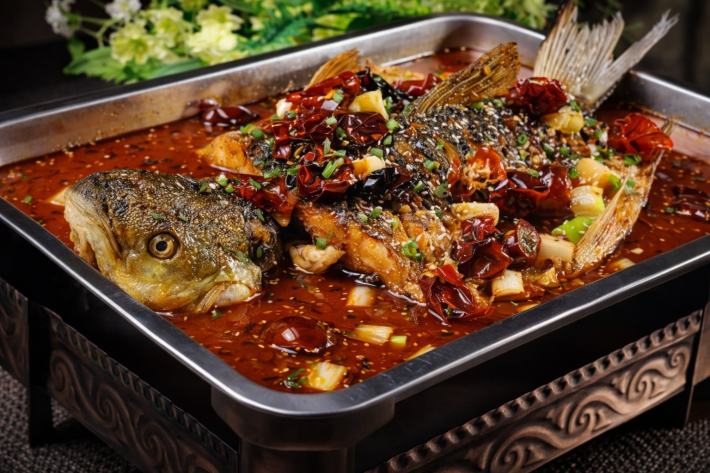 Чунцинская ваньчжоуская жареная рыба