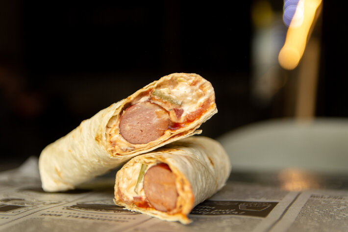 Хот-дог в лаваше