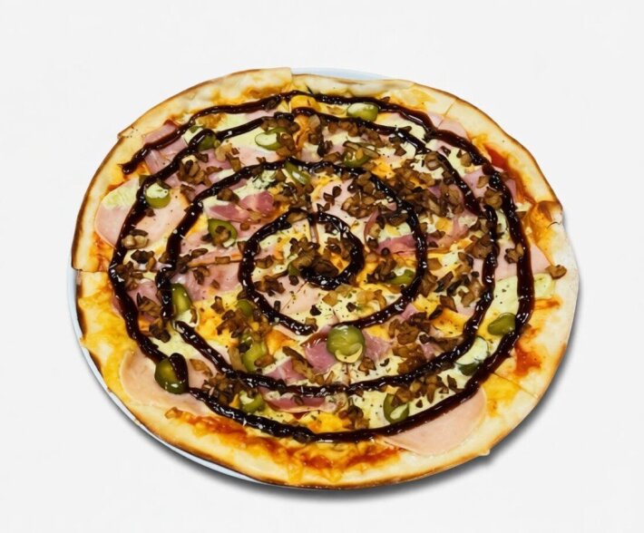 Пицца «Охотничья» с хрустящим луком