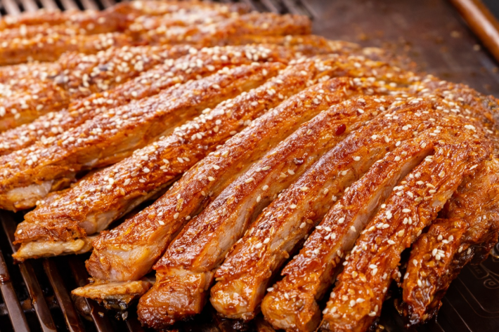 Жареные бараньи рёбрышки