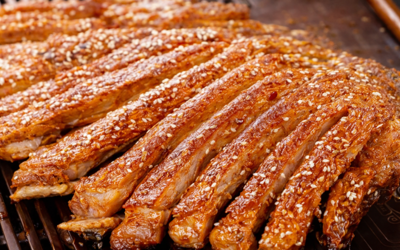Жареные бараньи рёбрышки