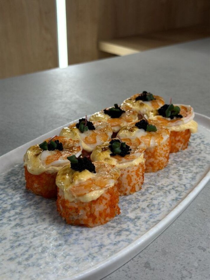 Запеченный шримп ролл