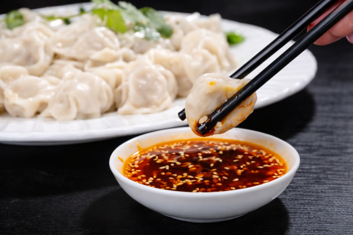 Пельмени с говядиной и редькой