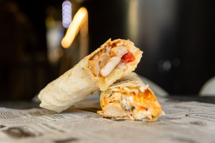 Шаурма с ананасом