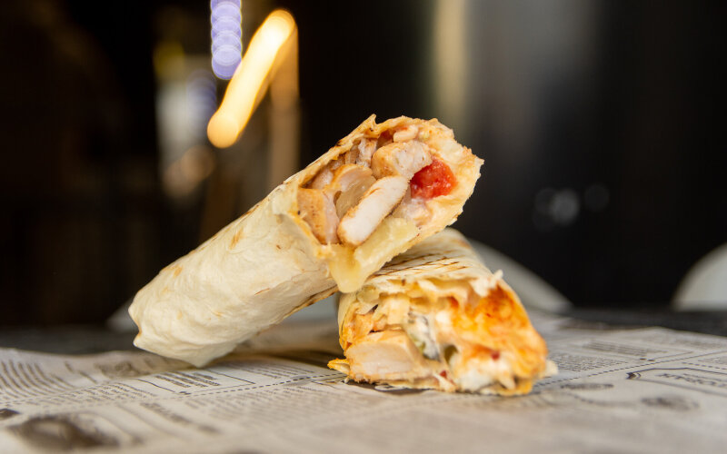 Шаурма с ананасом