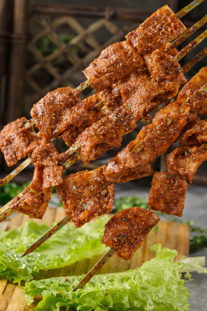 Кисло-сладкий жареный говяжий рубец