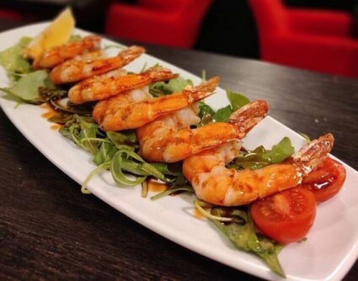 Креветки гриль