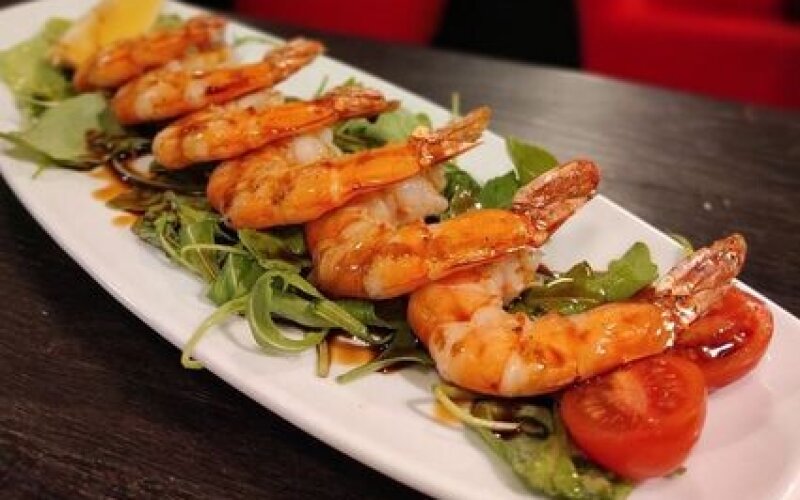 Креветки гриль