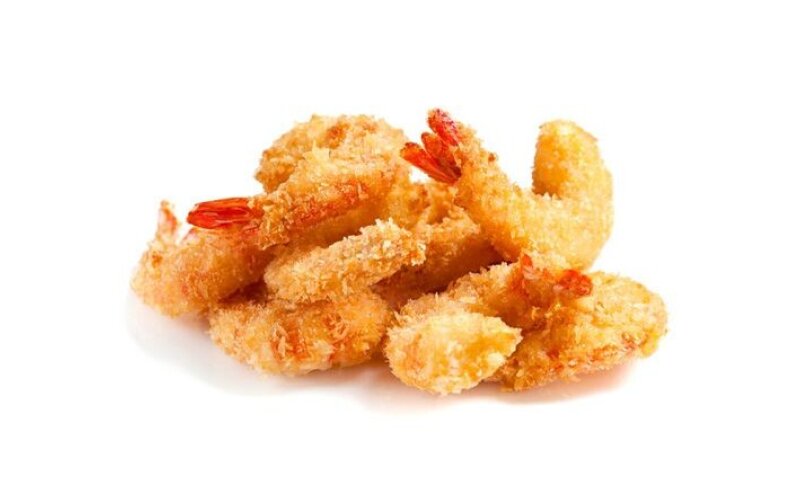 Тигровые креветки в темпуре с соусом