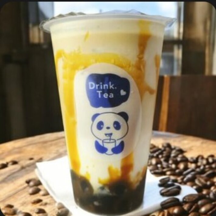 Бабл ти кофейный с карамелью