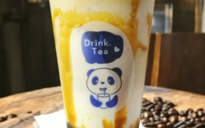 Бабл ти кофейный с карамелью