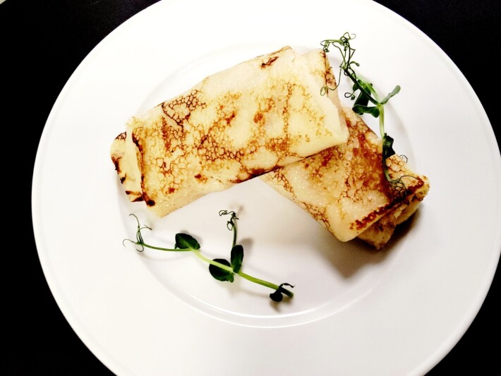 Блинчики с ветчиной и сыром